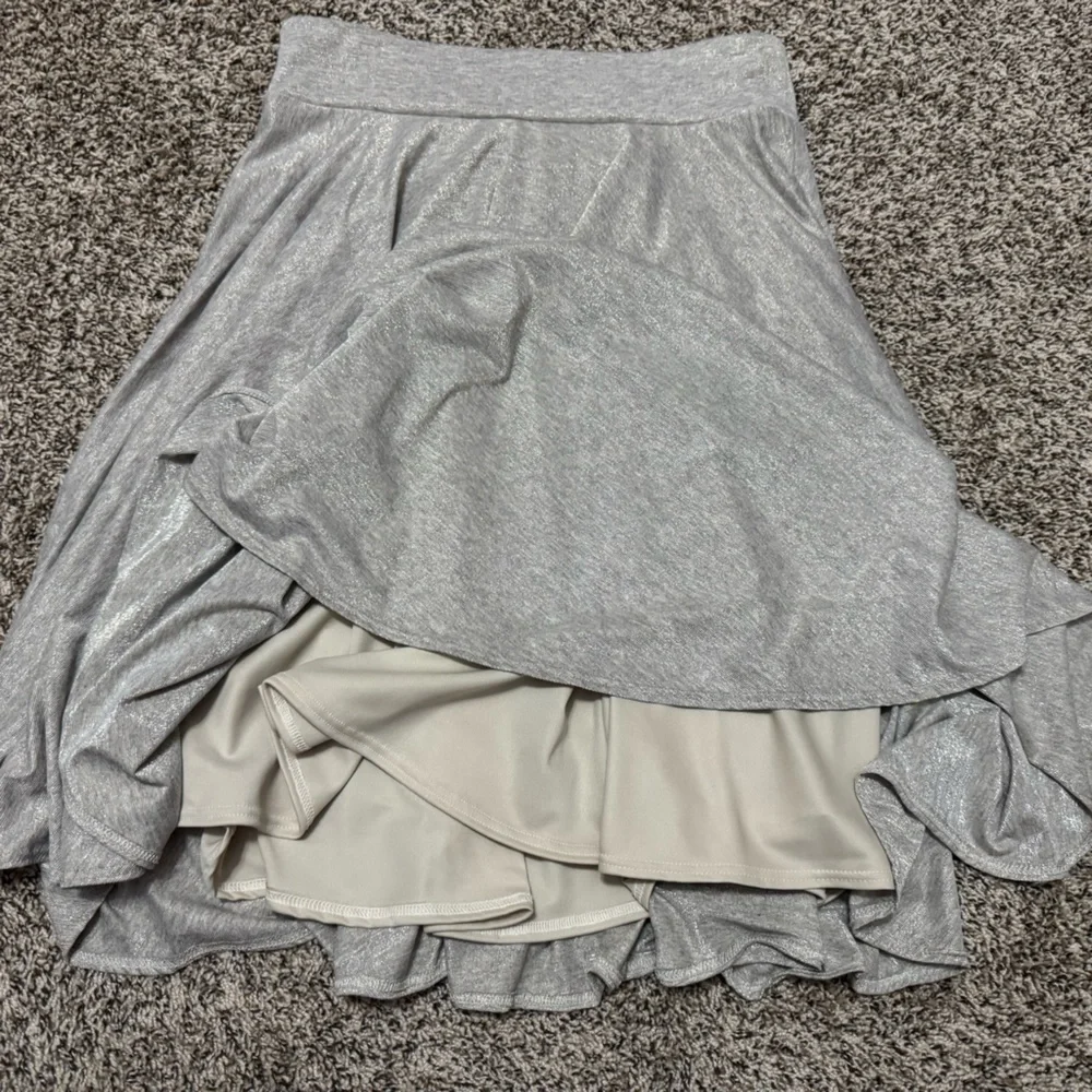 NWT White House Black Market Gold Knee Length A-Line Pleated Skirt